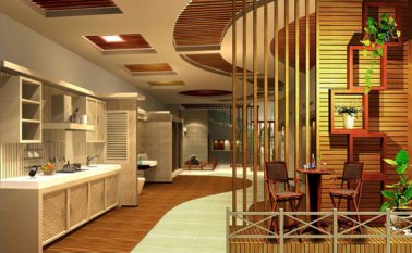 生態(tài)木扣板吊頂安裝步驟，生態(tài)木吊頂扣板選購要點（效果圖）